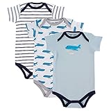 (ラバブルフレンズ) Luvable Friends Baby Sayings ボディスーツ 3枚パック US サイズ: 6-9 Months カラー: ブルー