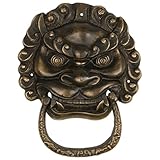 Gnashing Teeth Lion Door Pull 6.1'' - Set of 2 [並行輸入品]