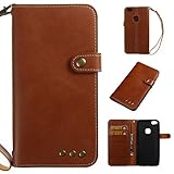 Aireratze(TM) Huawei P10 Lite ケース 良質PUレザーケース 横開き 手帳型　携帯電話用 [USBケーブルは無料です]　カバー カード収納ポケット付き　マグネット式　ストラ