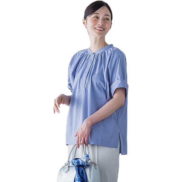 Amazon | [ロートレアモン] WEB限定 フランスアヤロングブラウス