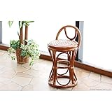 ラタンらくらくスツール HR（ブラウン） 幅33×奥行き33×高さ60 座面高43 cm（約）