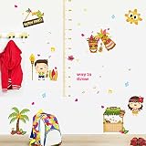 Trees Flowers Butterfly Wall Stickers Cartoon Animals Height Measurement Photo Frames Heart Shaped R
