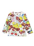 (マイファーストヒステリック) MY FIRST HYSTERIC SUPER POP MONSTER総柄 長袖Tシャツ 80cm ホワイト