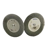 Lautechco 10個入り 穴あきダイヤモンド切削ディスクセット ダイヤモンドカッター ミニルーター 用 2個 3mm心棒付き