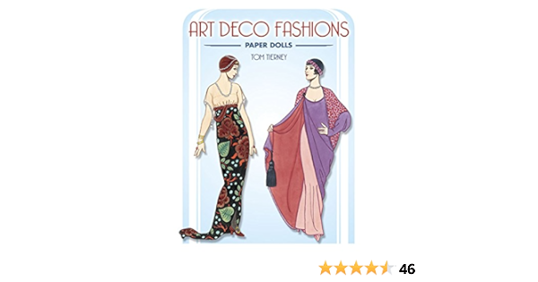 Amazon Art Deco Fashions Paper Dolls Dover Paper Dolls Tierney Tom Needlecrafts Textile Crafts