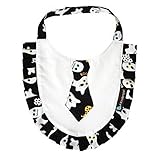 (ラボーグ)La vogue 2枚セット ベビー防水ビブ よだれかけ スタイ女の子 男の子 6カ月-2歳の子供 キッズ コットン ビブ 姫様 紳士風 ブラック