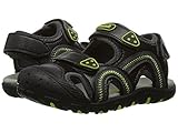 [カミック] Kamik Kids ボーイズ Seaturtle (Toddler) サンダル Black/Lime 4 Toddler - M [並行輸入品]