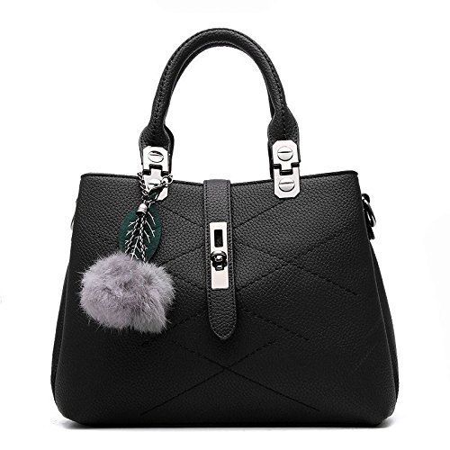 Nicole&Doris 女性のための女性のバッグのハンドバッグのハンドバッグ2016新しい波パケットメッセンジャーバッグレディース(Black)