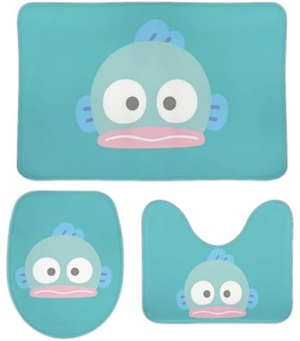 Amazon｜ハンギョドン っています トイレマット 3点セット 吸水速乾