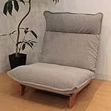 ソファ 椅子 リクライニングはガス圧レバー式で、 お好きな角度でご使用できます。 素敵 リクライニング ローソファ ファブリックソファ＜ 1人掛ソファ　アンティ＞グレー