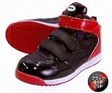 (フジテ)9746セ―フティースニーカー　ハイカットスタイル (28.0, ブラックxレッド)