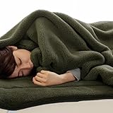 アイリスプラザ 毛布 シングル 冬 モスグリーン 薄手 暖かい 洗える 静電気防止 マイクロミンクファー かわいい 140×200cm