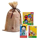 Baby Shape Sorter Stacker Rattles Toys Baby Teether Links Christmas Gift Set for Toddler [並行輸入品]