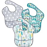 お食事エプロン バンキンス スーパービブ 3枚セット へザー [並行輸入品]