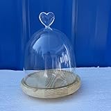 F Fityle ミニドームカバー 　ウッドベース　クラフト用　抵抗　耐食性　ロマンチック　 ボトル ぶら下げ　贈り物