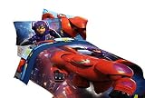 Disney Big Hero 6 72 by 86-Inch Microfiber Comforter, Twin/Full [並行輸入品]