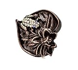 Carpe Diem Hardware 2571-22-78 In The Garden Oil Rub Bronze Lily Pad & Frog Large Knob with Swarovsk