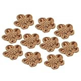 黄麻布花 – 10個パックDIYクラフト自然ジュート花ホーム、結婚式、ベビーシャワーの装飾