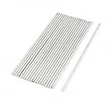 uxcell ラウンドメタルロッド DIY RCモデル ラウンドシャフト ストレートロッドバー 金属 20個入り