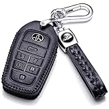 トヨタ 専用 アルファード30系 後期 前期 ヴェルファイア30系 後期 前期 専用 キーケース キーカバー キーホルダー レザー 傷 汚れ防止 ドレスアップ (ブラック)