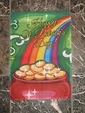12X18 Happy St. Pattys Patrick'S Day Pot Of Gold Sleeved Garden 12X18 Flag [並行輸入品]