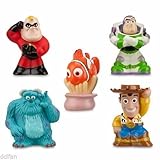 Disney Parks Bath Toys Including Woody, Nemo, Sully, Buzz, and Mr. Incredible [並行輸入品]
