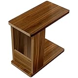 ottostyle.jp ソファサイドテーブル PCデスク スタンド ベッド (ウォールナット マガジンラック付)