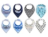 Baby Bandana Drool Bibs、ユニセックスギフトセットfor Drooling and Teething、100 %オーガニックコットン、かわいい新生児クールベビーシャワーのギフトT