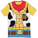 Toy Story メンズ ウッディカウボーイコスチュームバナナイエロー成人TシャツTシャツ Sサイズ
