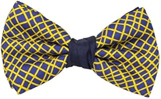 40 Colori ネット プレタイド ボウタイ ナイトブルー - イエロー