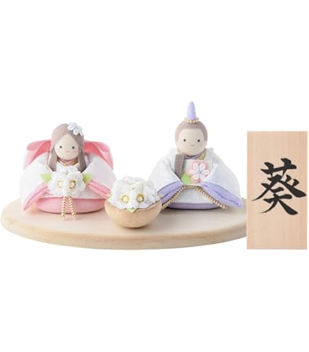 Amazon | わちふぃーるど ダヤンとマーシィ 雛人形 水色×赤 T | 平飾り