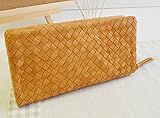 長財布 本革ポニーメッシュ ラウンドファスナ キャメル ウォレット ポニーレザー 馬革 Wallet No22477 メンズ財布 レディース財布 サイフ