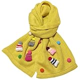 Goenn かわいい ベビー 赤ちゃんマフラー 防寒 冬 しもやけ 対策 キッズ子供用 誕生日 お祝い プレゼント 公園 お出かけ お散歩 (イエロー)