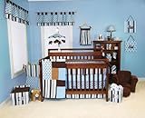 Trend Lab Baby Boy Nursery Room Max 4PC Crib Bedding Set Quilt, Sheet, Bumper, Skirt by Trend Lab [並