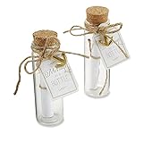 Kate Aspen 'Message in a Bottle' Glass Favor Bottle, Set of 12 [並行輸入品]