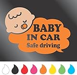 赤ちゃん ステッカー BABY IN CAR （Aタイプ）　フルーティーオレンジ