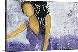 Erin Ashleyプレミアムシックラップキャンバス壁アート印刷題名Ladyバイオレット 30" x 20" 2442394_24_30x20_none