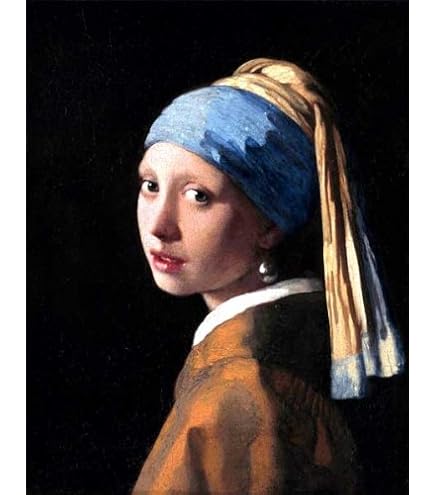 Amazon.co.jp: フェルメール 真珠の耳飾りの少女 8号 複製画 巧藝画