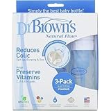 Dr. Browns BPA Free Polypropylene Natural Flow Standard Neck Bottle, 4 oz - 6 Count by Dr. Brown's