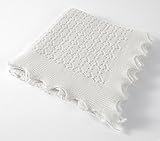 【G.H.HURT&SON】 Cosy Cashmere Baby Shawl カシミアベビーショール (white)(正規代理店商品)