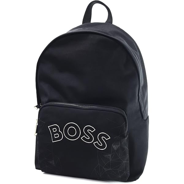 BOSS ブラック バックパック Amazon.co.jp: [BOSS] [ボス] ロゴ リサイクルマテリアル バックパック