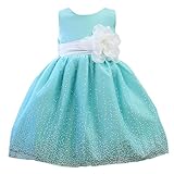 子供ドレス 017902 ベビー 女の子　ワンピース[リトルプリンセス] Little Princess アクアブルー 70cm