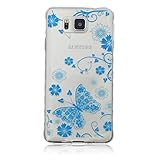 UNEXTATI Galaxy Alpha 用 ケース 耐衝撃 高品質 TPU ハード カバー 超薄型ケース 全面保護 脱着簡単 クリア 透明 Samsung Galaxy Alpha G850カバー