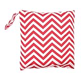 Domybest 赤ちゃん 新生児 おむつバッグ 2色 防水 ダブルジッパー 収納袋 旅行用 ストライプトートバッグ ポーチ 再利用可能