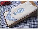 10 pieces topquality gift packing lace edged lady handkerchiefs 10 枚 綿 高品質コットン、レース 25 × 25 cm ギフト包装 
