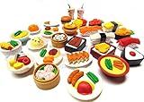 20 of assorted iwako japanese puzzle eraser - restaurant food collection