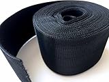 AIRNIX (2 in. x 20 ft.) Black Nylon Cable Tie Roll, Double Sided Hook & Loop by AIRNIX