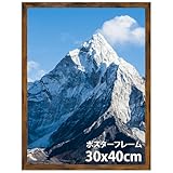 Giftgarden 額縁 ポスター フレーム 300x400mm フィット サイズ フォト 写真 絵 コーヒー色 壁掛け 額 1枚