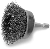 Hot Max 26070 1-1/2-Inch Crimped Wire Mounted Cup Brush, Coarse, 1/4-Inch Hex Shank by Hot Max