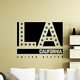 Los Angeles壁デカール米国カリフォルニア州ビニールステッカーホーム保育園ルームインテリアアート装飾Any Kids Girl Boy部屋防水高品質ビニールウォールステッカー485 x x )